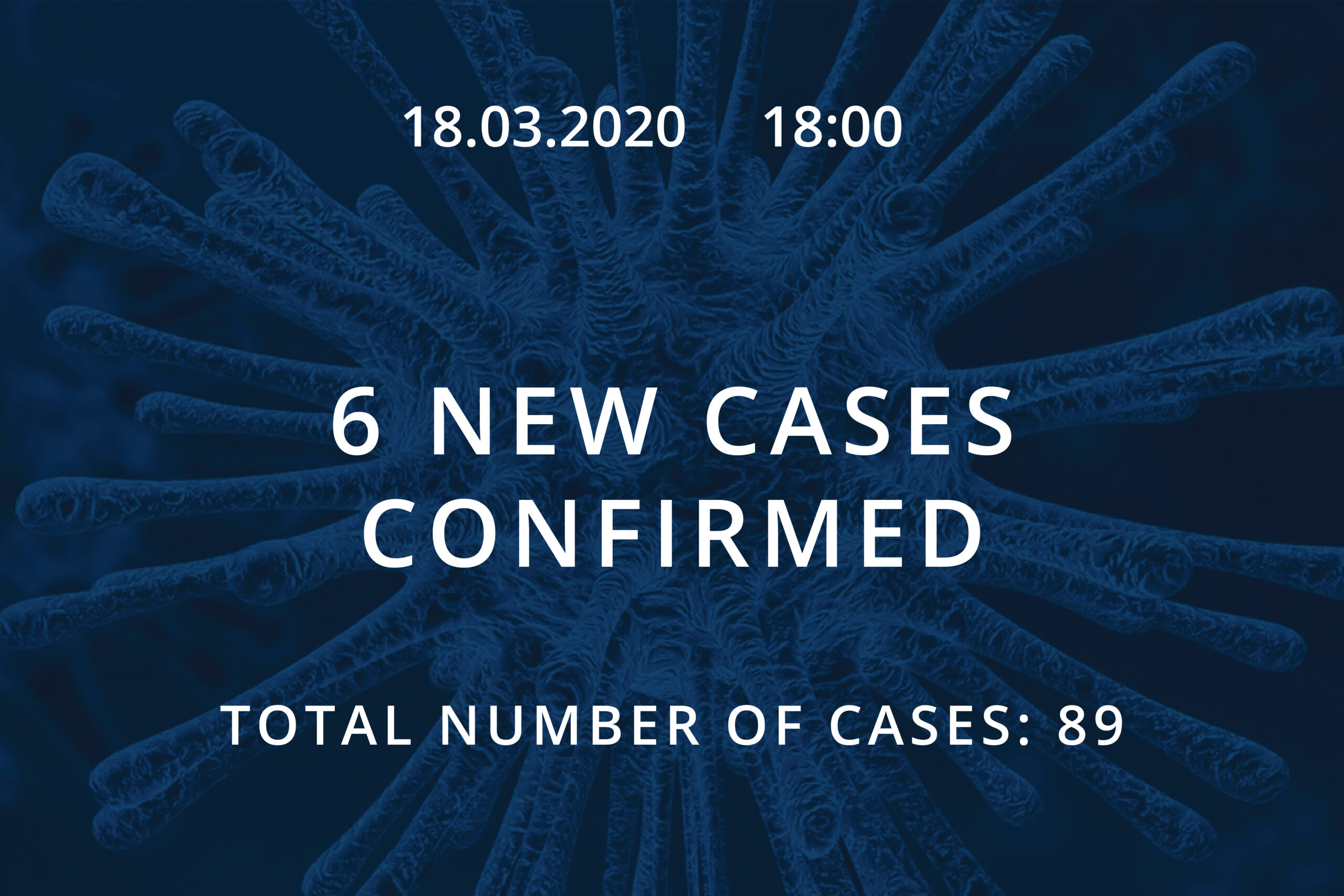 Read more about the article Information about coronavirus COVID-19, 18.03.2020 at 18:00